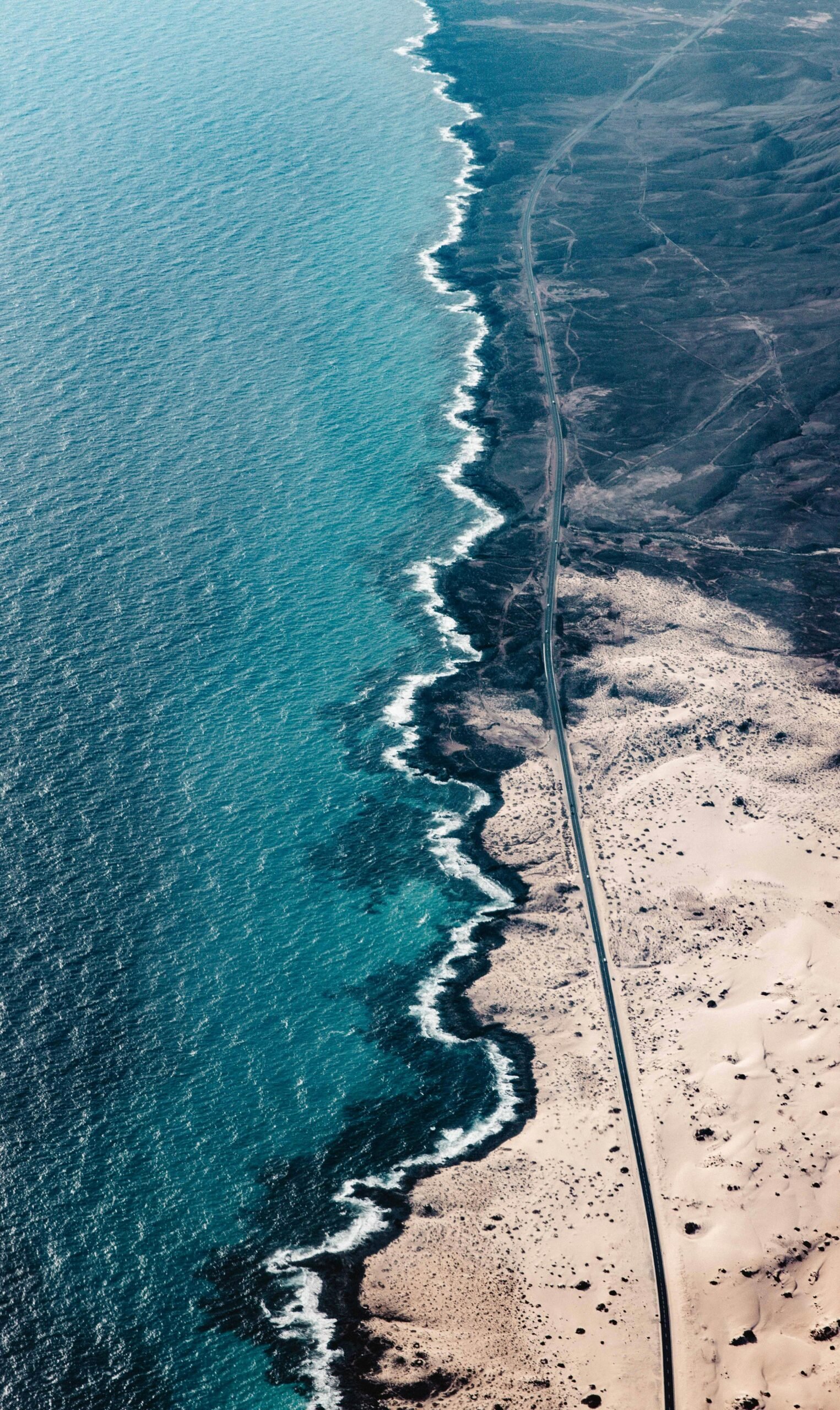 Deserto Dunas De Corralejo Fuerteventura e Oceano